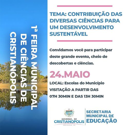 Convite Feira De Ciências Prefeitura De Cristianópolis 7924